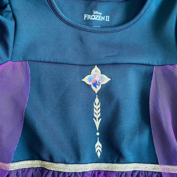 Frozen II Princess Anna Costume Girl’s 7/8 - Picture 3 of 5